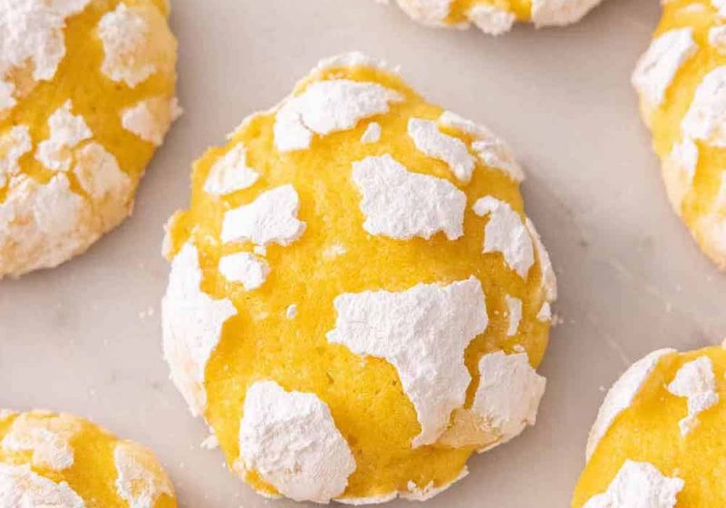 Lemon Crinkle Cookies